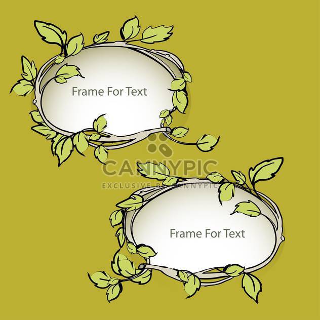 vector floral frames set - Free vector #129084