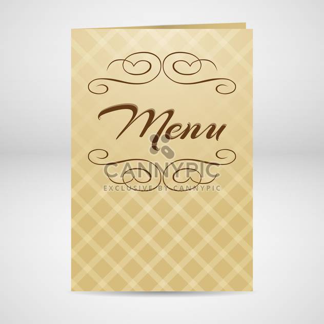 Vector restaurant yellow menu design - Free vector #130524