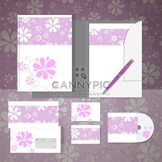 Objects for corporate identity vector set - vector gratuit #131284 