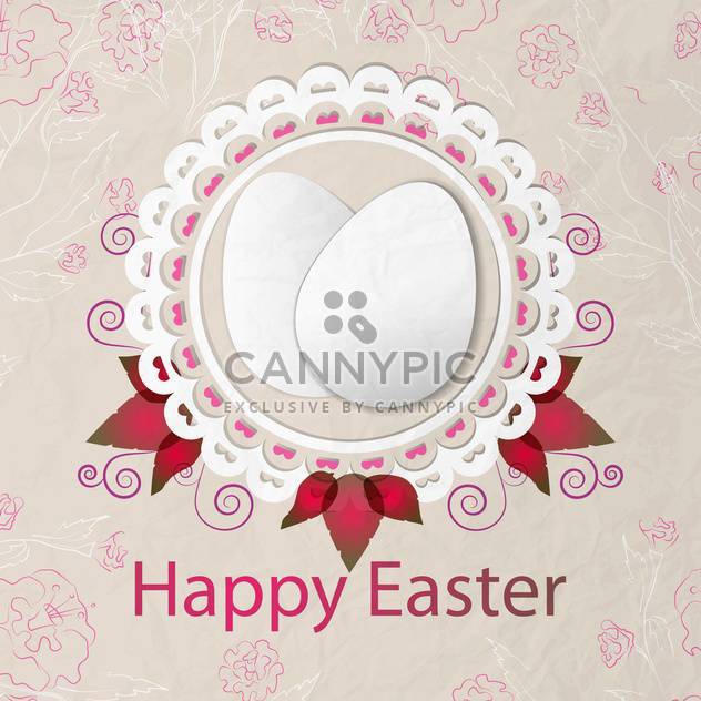 Happy Easter background vector illustration - Free vector #131454