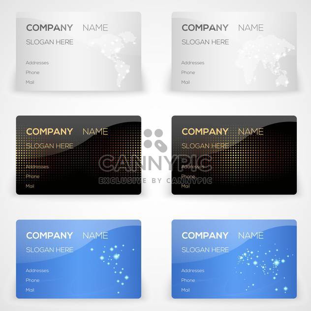 Vector business cards set - vector #131624 gratis