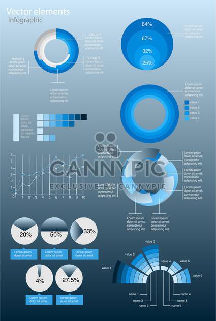 Vector infographic elements illustration - Free vector #131724