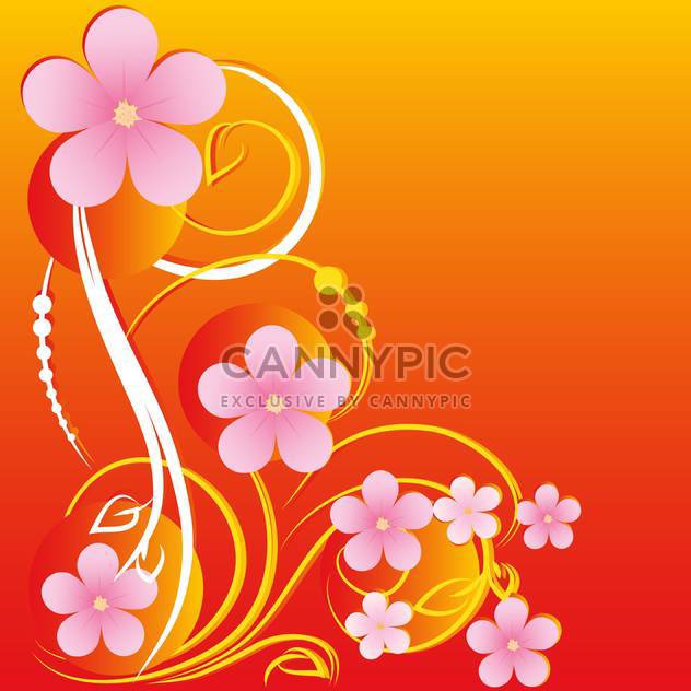 vector summer floral background - Free vector #132494