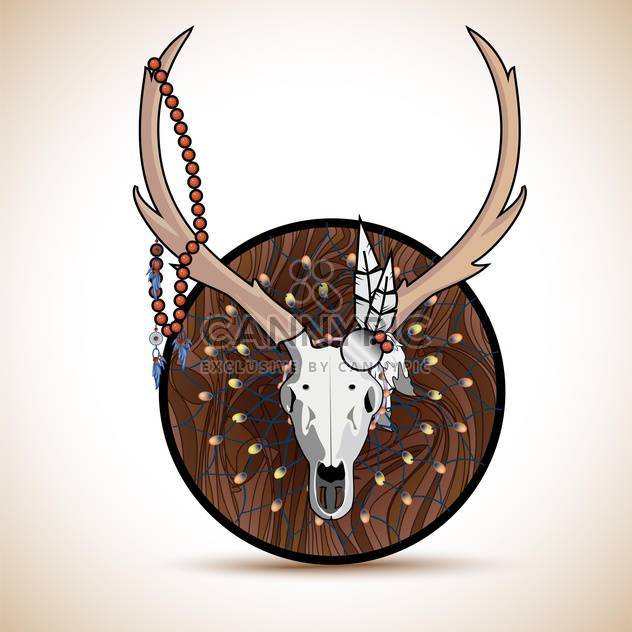 deer horns trophy illustration - vector gratuit #132674 