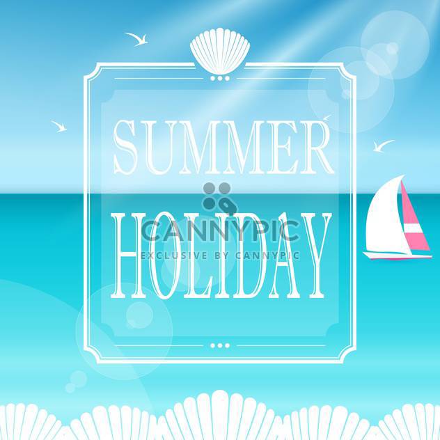 summer holiday vacation banner - Free vector #132964