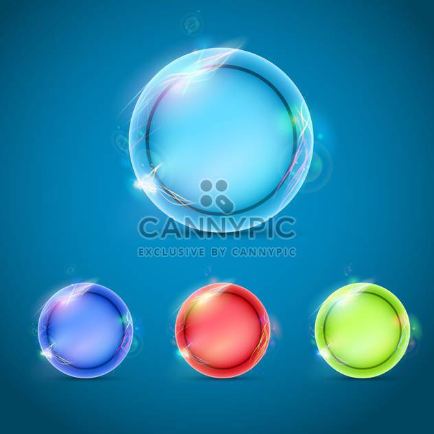 vector glossy abstract buttons set - Free vector #133214