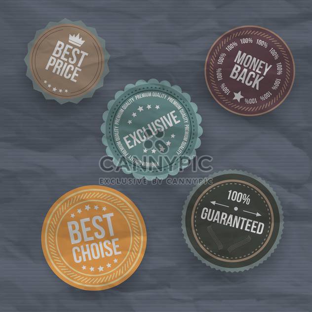 vintage badges and labels background - vector gratuit #133344 