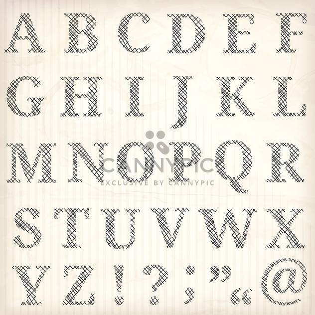 vector education alphabet letters set - vector #133474 gratis