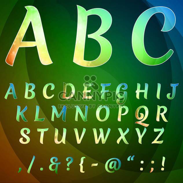 education alphabet set vector background - vector #133654 gratis