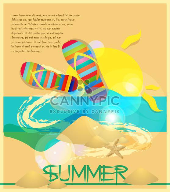 summer holidays vector background - vector #133744 gratis
