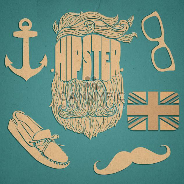 hipster graphic icon set - Free vector #134314