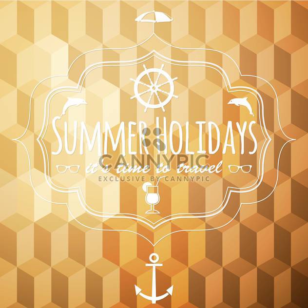 summer vacation holidays background - vector gratuit #134464 