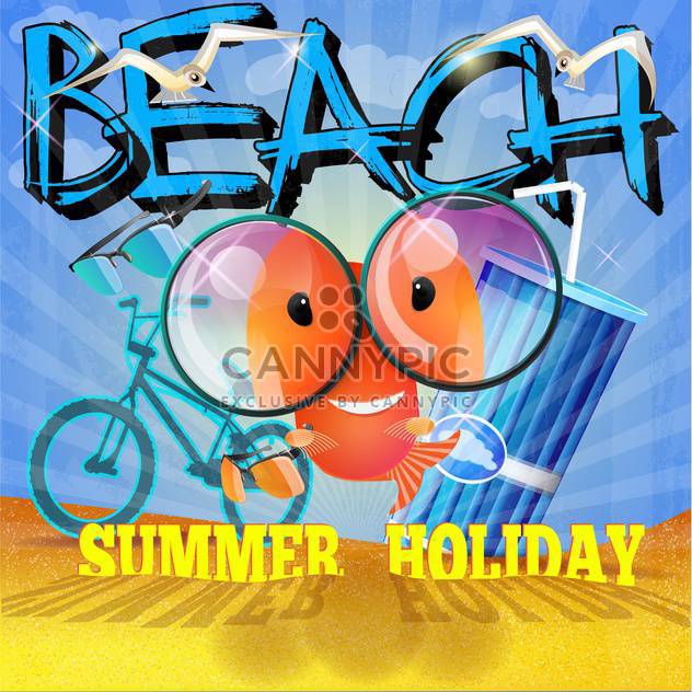 summer holiday vacation background - Free vector #134474
