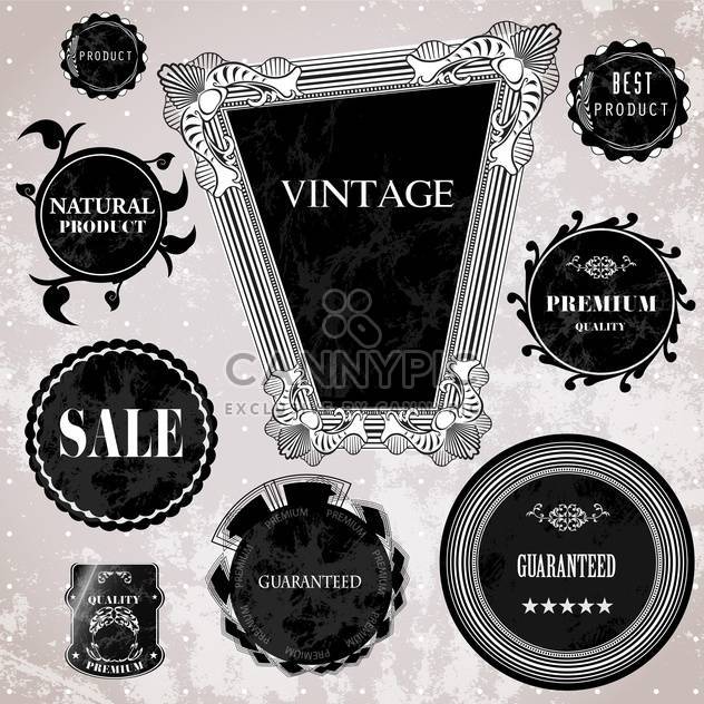 sale high quality labels and signs - vector #134494 gratis