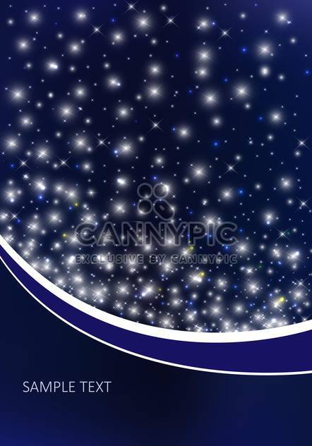 vector background with night sky - Free vector #134804